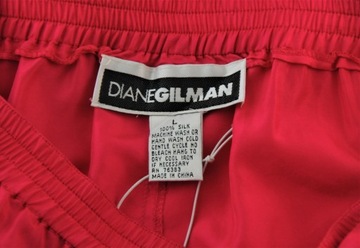 ЮБКА ИЗ 100% ШЕЛКА DIANE GILMAN МАЛИНОВЫЙ ПОЯС L