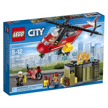 Lego 60108 City klocki Helikopter strażacki