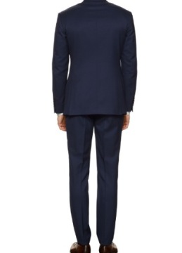 Костюм мужской, темно-синий, приталенный, талия 188/64/116.