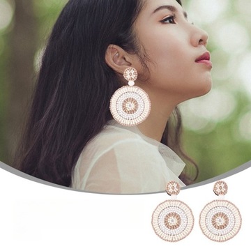 СЕРЬГИ МИСС БЕЛЫЙ РИС ИЗ БУСИН