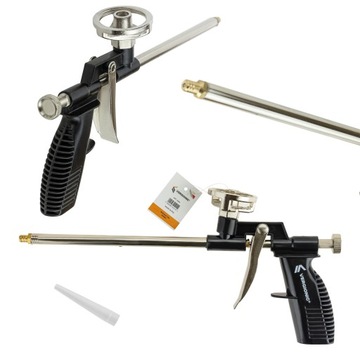 PISTOLET DO PIANKI MONTAŻOWEJ KOŃCÓWKA MOSIĘŻNA