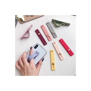 SAMOPRZYLEPNY UCHWYT NA PALEC Z SUWAKIEM NA TELEFON/ETUI FIOLETOWY