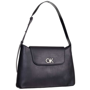 CALVIN KLEIN TOREBKA DAMSKA RE-LOCK TOTE MD CZARNA