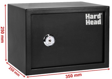 Стальной настенный сейф с ключом размера A4 16L HARD HEAD
