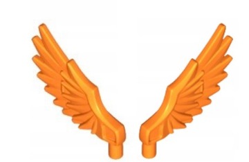 LEGO 2szt Komplet Skrzydło do figurki Orange pomarańczowy 11100 Nowy