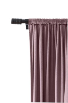 ZASŁONA WELUROWA 140X270 NA TAŚMIE VELVET WELUR WRZOSOWA PUDROWA