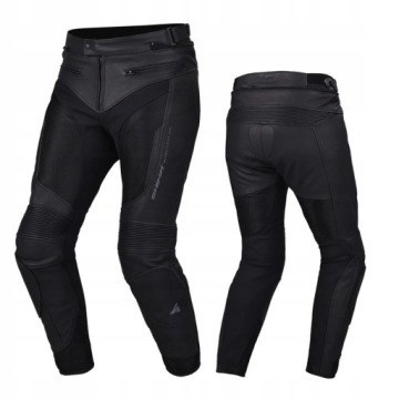 Spodnie skórzane SHIMA PISTON BLACK czarny GRATISY
