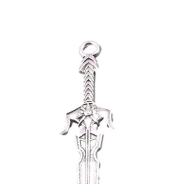 10 Шт. Рыцарь Мечи Шармы Закладка Шармы для Женщин Серьги 7cmx1.2cm