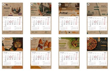 Рекламный календарь для компаний на 2024 год Ваши фото EKO KRAFT LOGO