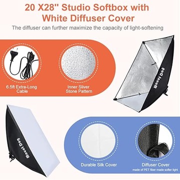 Комплект освещения MOUNTDOG Softbox для фотосъемки