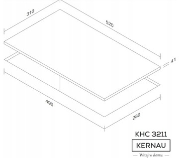 KERNAU KHC 3212 ЭЛЕКТРИЧЕСКАЯ ПАНЕЛЬ ДЛЯ СТРОИТЕЛЬСТВА С СЕНСОРНЫМ УПРАВЛЕНИЕМ 2 ПОЛЮСА