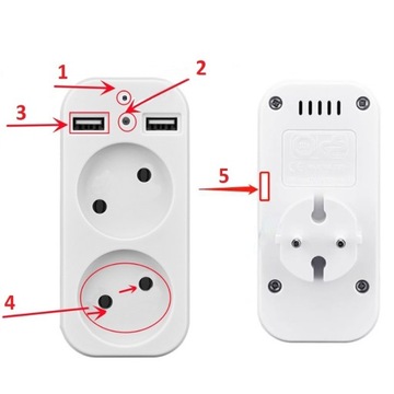 АДАПТЕР СКРЫТОЙ КАМЕРЫ СЕТЕВОЙ РАЗДЕЛИТЕЛЬ 2XSOCKET + 2XUSB WIFI