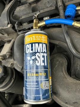 Zestaw do nabicia klimatyzacji R134a 2x 453g olej, uszczelniacz, adapter