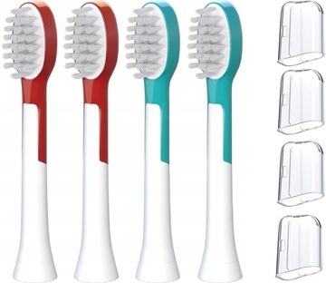 4x Końcówki główki do szczoteczki sonicznej PHILIPS Sonicare dla dzieci