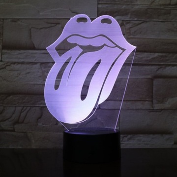 3D LED ЛАМПА Язык Рот 16 цветов RGB