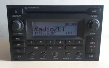 RADIO CD DELTA 6 VW PASSAT B5 FL GOLF IV SHARAN BORA POLO 9N FOX T5 + KOD