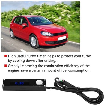 Uniwersalny cyfrowy wyświetlacz LED 12 V. Turbo Timer Urządzenie