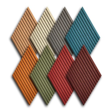 Zestaw próbek paneli korkowych 3D STRIPE do aranżacji wnętrz
