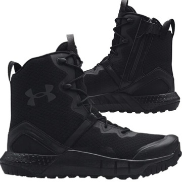 UNDER ARMOUR BUTY MĘSKIE TAKTYCZNE TREKKINGOWE WOJSKOWE CZARNE VALSETZ ZIP