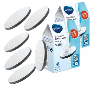 2x3 Wkłady filtrujące Brita MicroDisc 3 szt. do butelek Fill&Go Fill&Serve