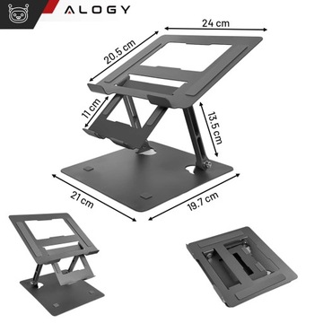 Держатель для ноутбука 17-дюймовый планшет Macbook, подставка для телефона 2 в 1, складная подставка