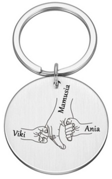 БРЕЛОК «ДЕНЬ ОТЦА» ПАПА У НАС РУКИ ОТ ДЕТЕЙ С ГРАВИРОВКОЙ