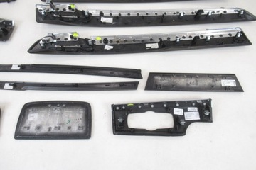 Listwy ozdobne dekory BMW F01 EUROPA drewno chrom