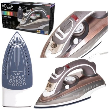 CERAMICZNE ŻELAZKO PAROWE 3000W ADLER AD5030
