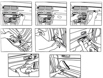 4X СЪЕМНИКИ КЛЮЧЕЙ, ИНСТРУМЕНТЫ ДЛЯ СНЯТИЯ ОБИВКИ РАДИО, НАБОР ОТКРЫВАТЕЛЯ РАДИО