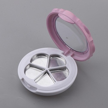 Пустой контейнер для румян на 5 слотов, косметика «сделай сам», розовый, белый