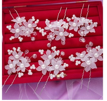 SPINKA OZDOBA DO WŁOSÓW WESELNA KOKÓWKA 913