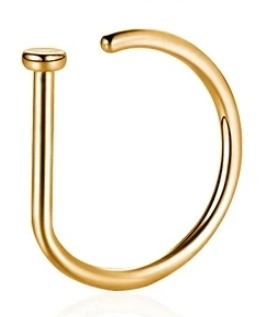 Поддельная перегородка U Кольцо в носу Стальное кольцо Панк