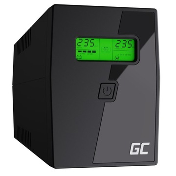 Источник питания ИБП GREEN CELL UPS01LCD 600 ВА