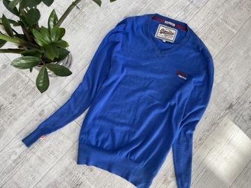 SUPERDRY z kaszmirem sweter męski XL 42