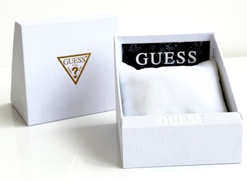 Guess zegarek damski W1142L1 srebrny na bransolecie logo