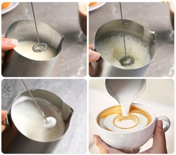 Взбиватель кофе с молоком из нержавеющей стали тихая мощность 19000 об/мин