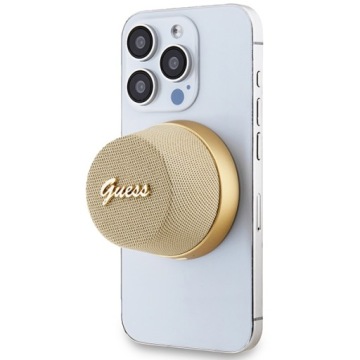 Guess Bluetooth Speaker Stand Gold Magnetic Script Metal