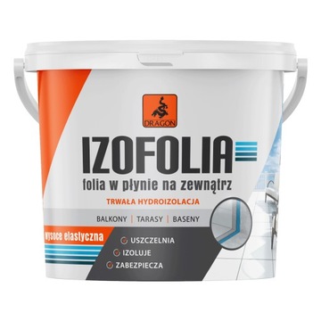 Folia w płynie 4,5 KG Izofolia DRAGON Hydroizolacja zewnętrzna