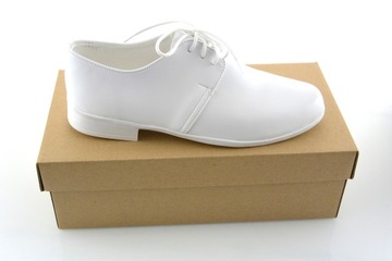 ОЧЕНЬ БЕЛЫЕ ТУФЛИ ДЛЯ ПРИЧАСАНИЯ ДЛЯ МАЛЬЧИКОВ, размер PL 28