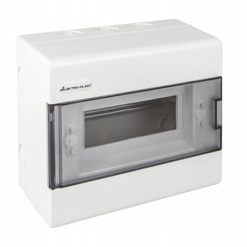 Rozdzielnica modułowa 1x8 natynkowa IP40 SRn-8 1.2