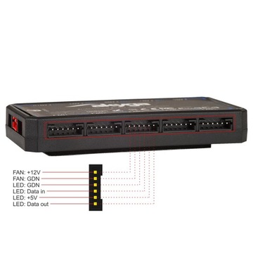 Пульт дистанционного управления контроллером вентилятора Akyga AK-CA-73 Hub RGB
