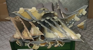 BMW E60 E61 OSŁONA POSZYCIE NAKŁADKA SŁUPKA PRAWA PRZÓD SZARA SUPER 7027086