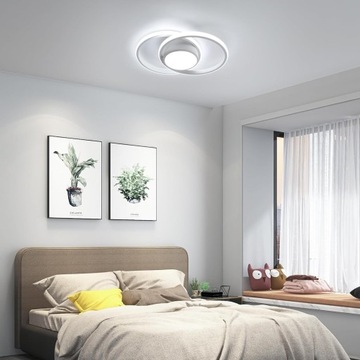 LAMPA SUFITOWA PLAFON LED OKRĄGŁY NOWOCZESNY 42W 6500K DO SALONU