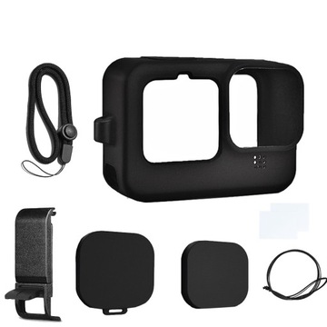 Etui ochronne silikonowe do GoPro Hero 12 11 10 9 + Folia hartowana