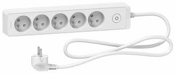 ODACE Przedłużacz 5-gniazd z/u 1,5m biały ST9351W