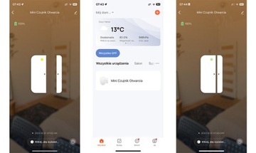 MINI Датчик открытия дверей и окон Smart ZigBee 3.0 Домашняя сигнализация Tuya