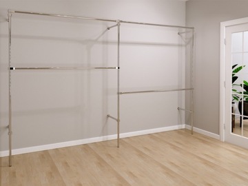 Вешалка Вешалка для одежды, хромированная труба, 200 см