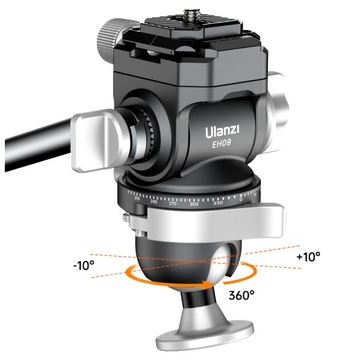 ULANZI EH09 Панорамная головка для масляной пленки 1/4 дюйма + Arca Swiss