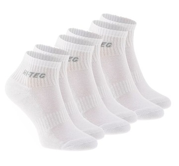 SKARPETY Męskie Stopki HI-TEC QUARRO 3-PACK 44-47 Białe