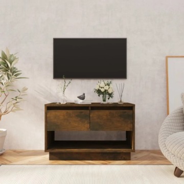 Tv skříňka kouřový dub 70 x 41 x 44 cm kompozitní dřevo Hnědá 812975